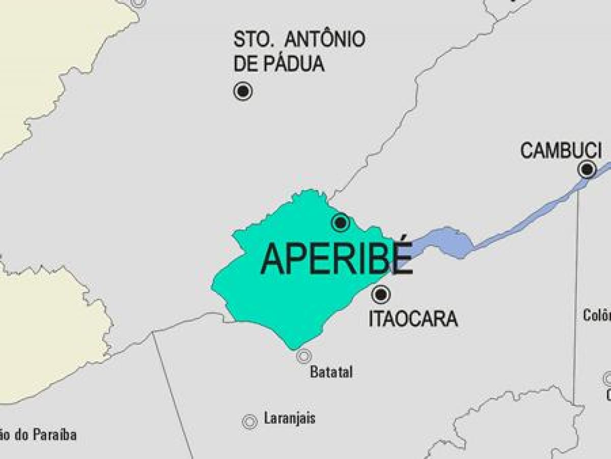 Mapa de Aperibé municipio