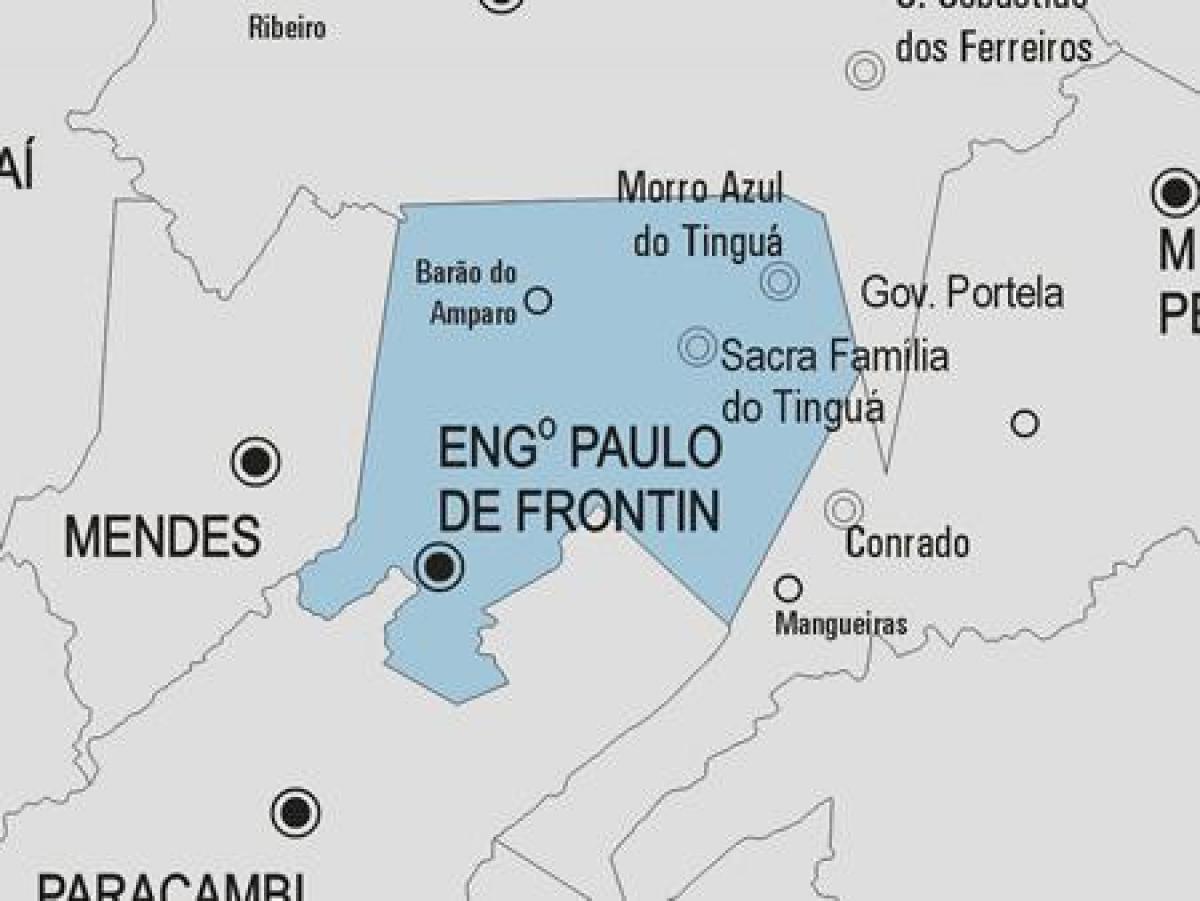 Mapa de Engenheiro Paulo de Frontin municipio