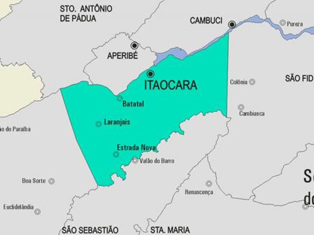 Mapa de Itacoara municipio