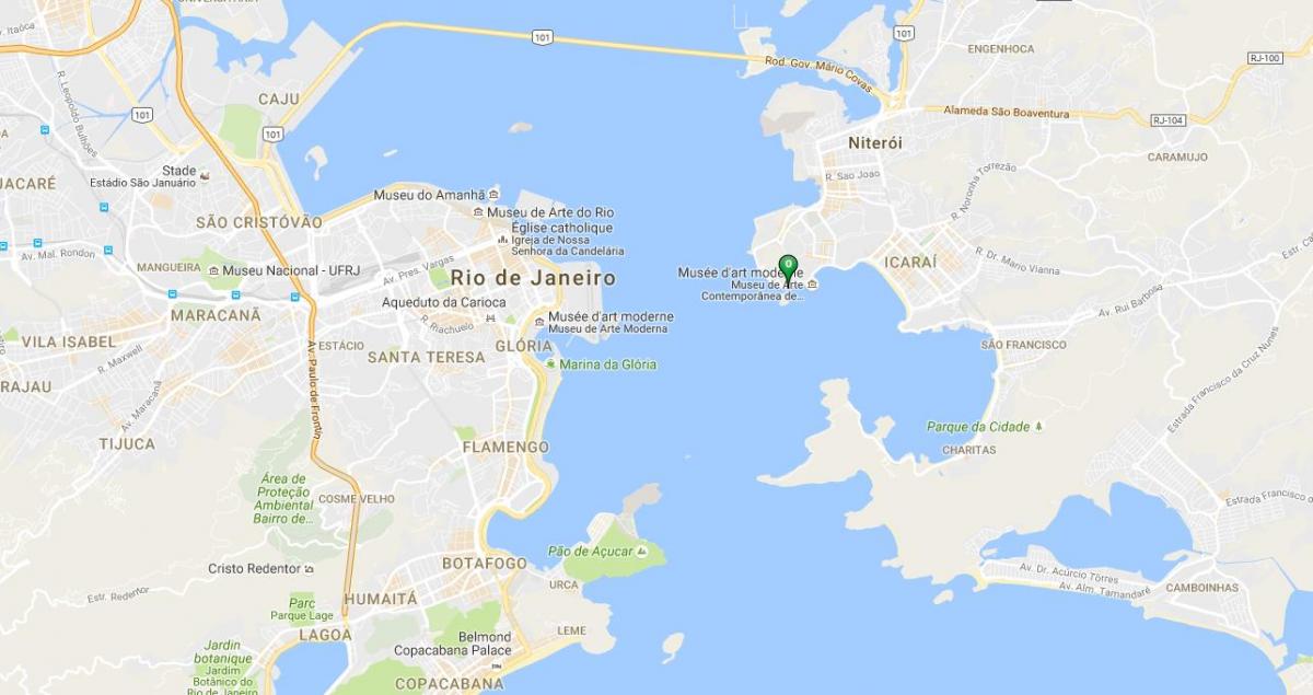 Mapa de la playa de Boa Viagem