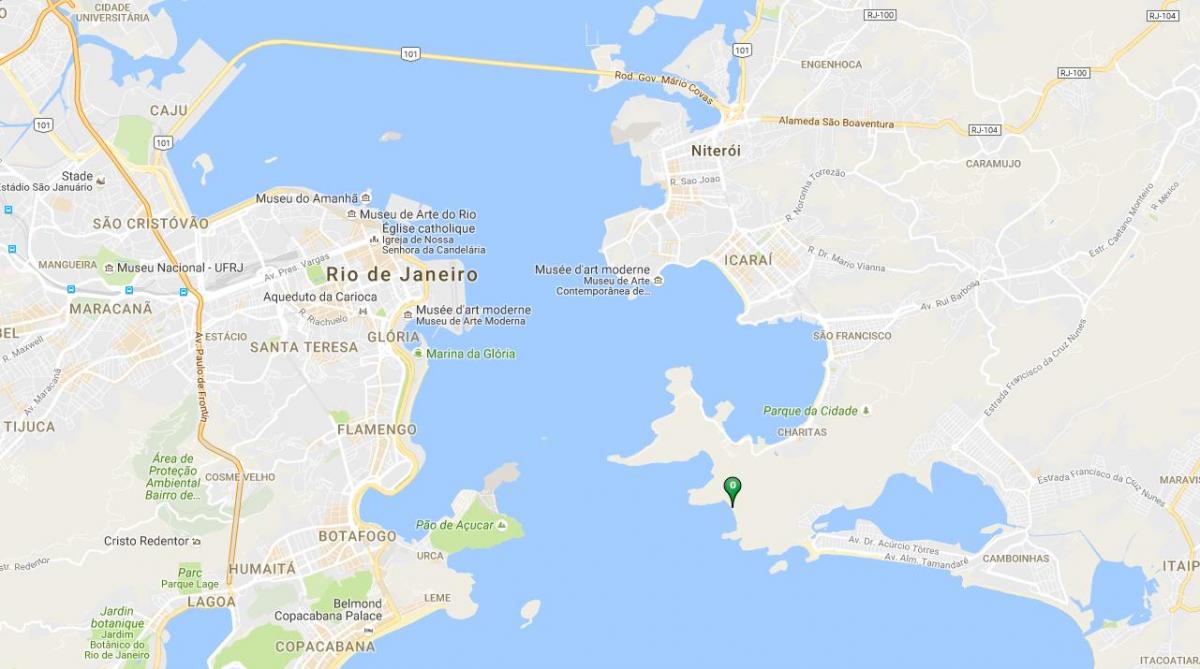 Mapa de la playa de Forte Imbuí