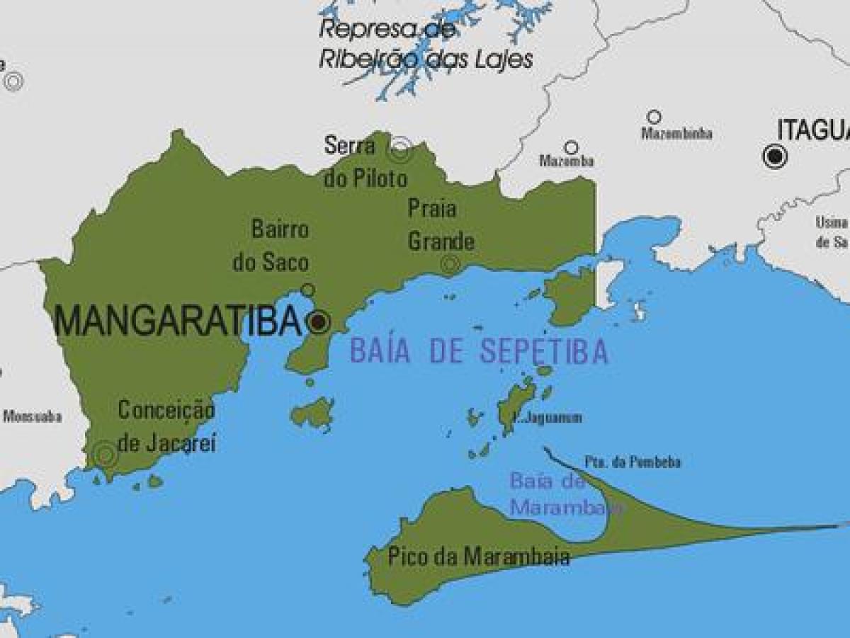 Mapa de Mangaratiba municipio