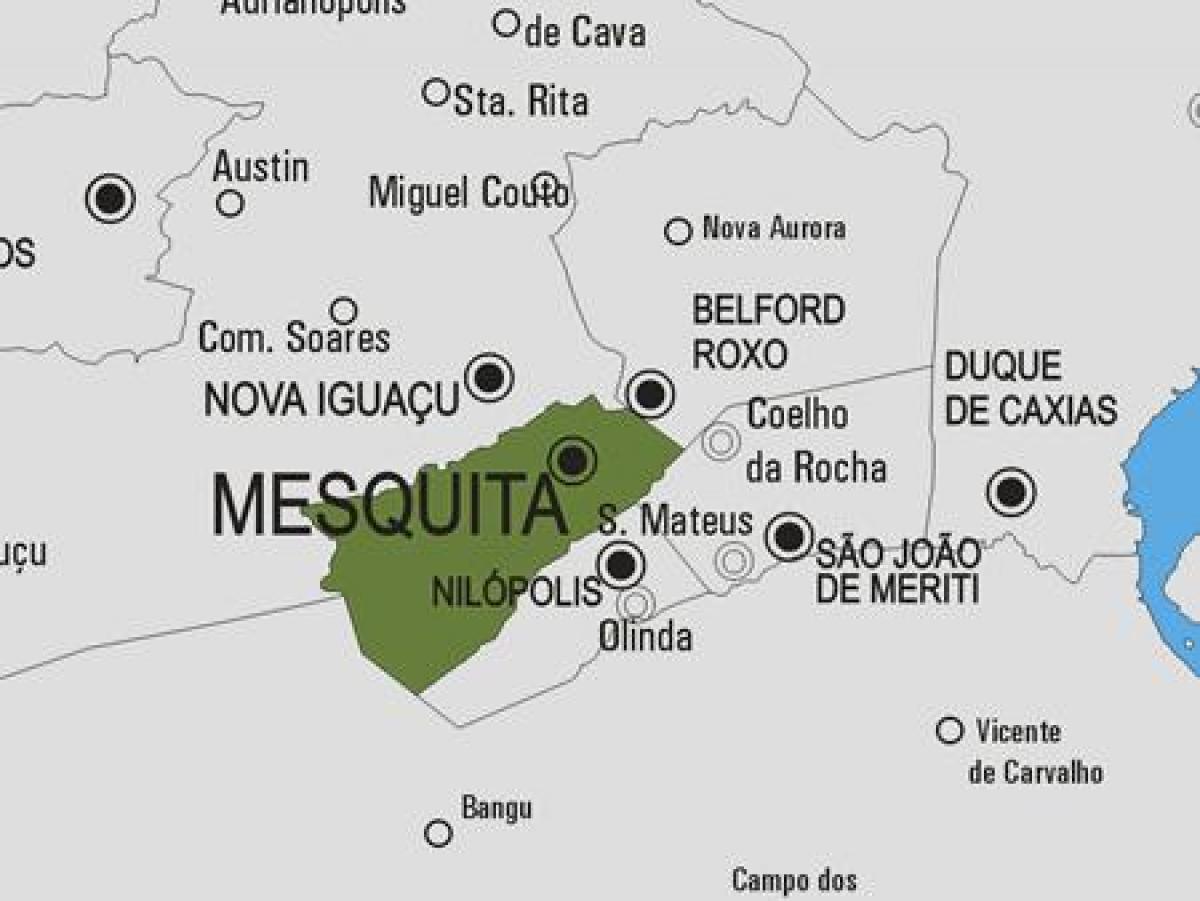 Mapa de Mesquita municipio