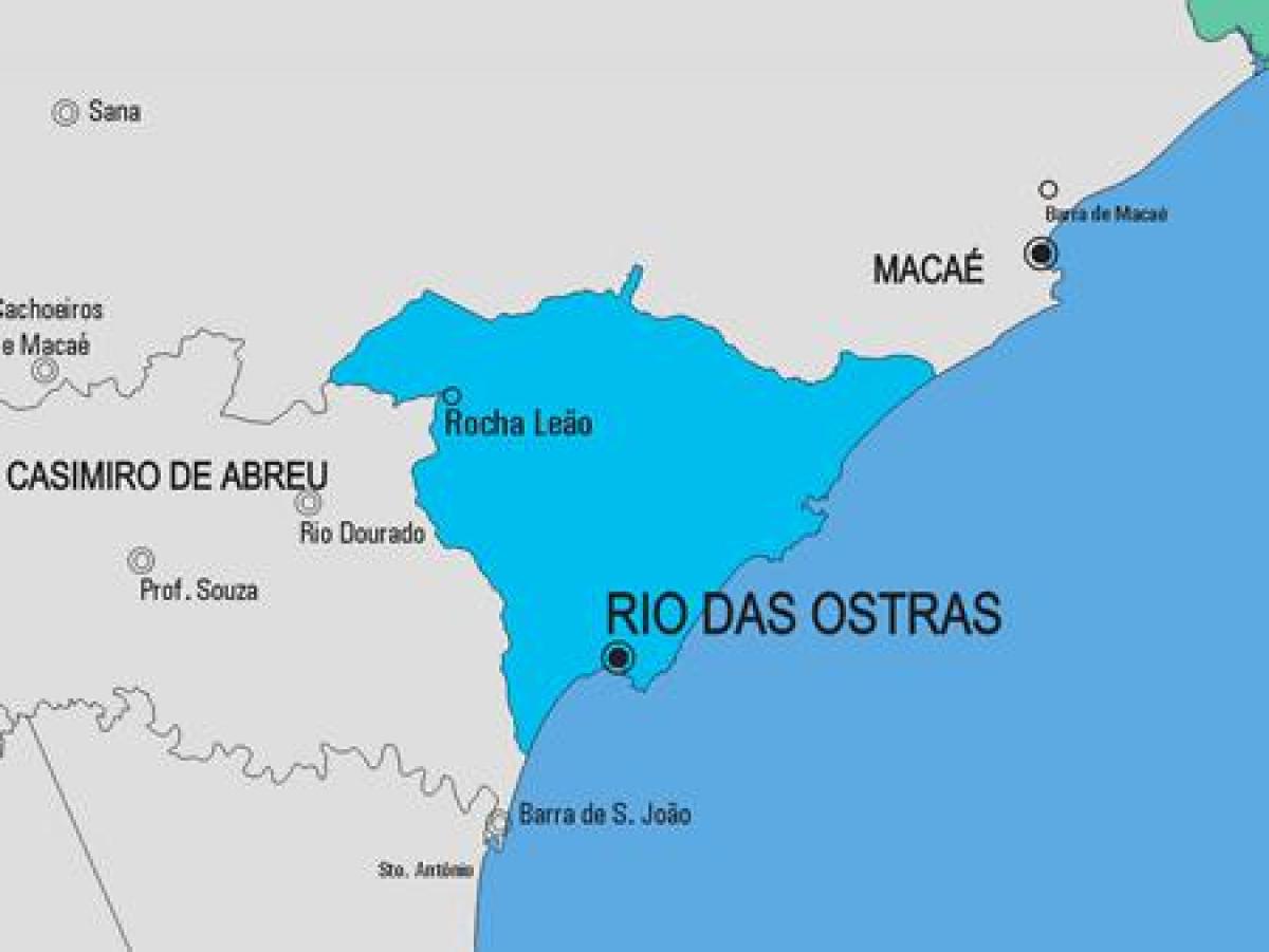 Mapa del municipio de Rio de Janeiro