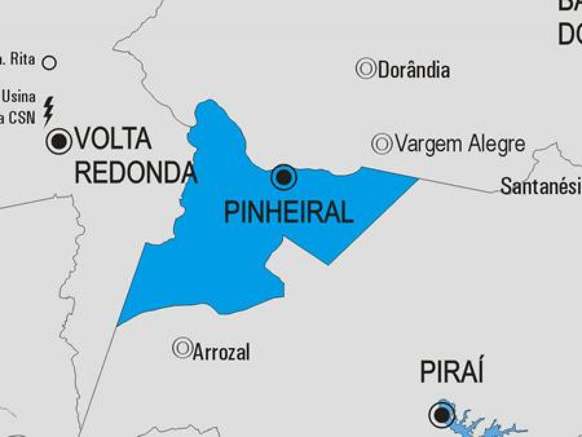 Mapa de Pinheiral municipio