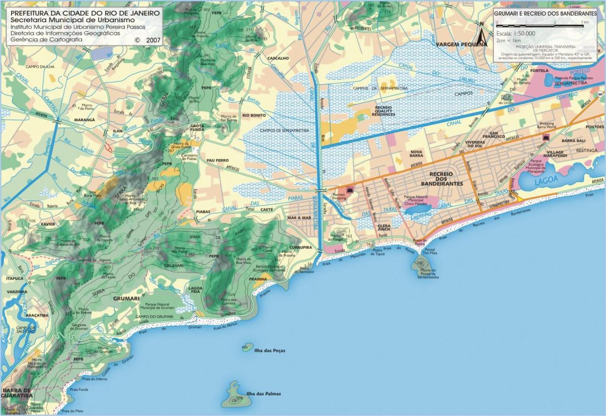 Mapa de la Reserva de la playa