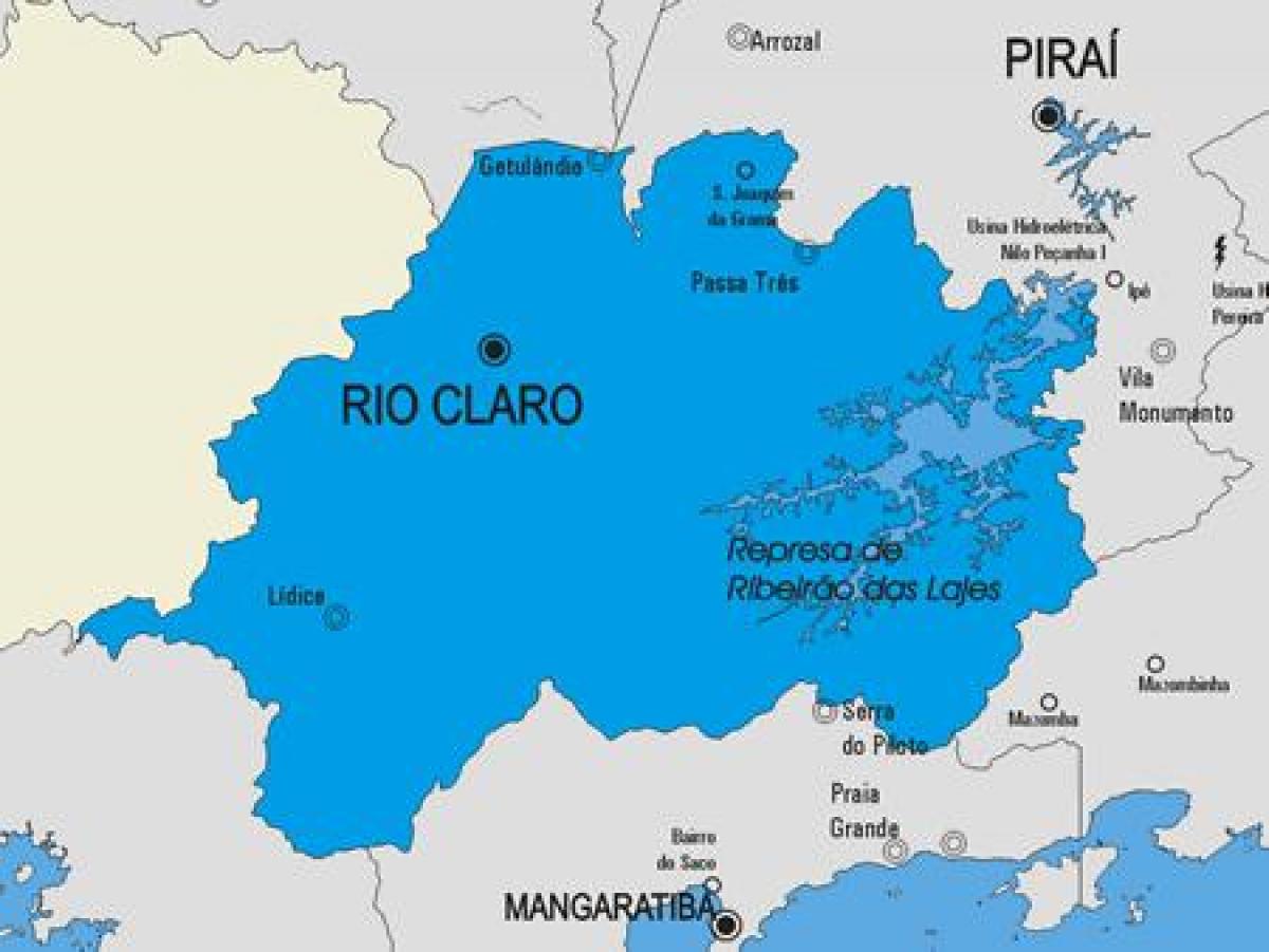Mapa de Río Claro municipalidad
