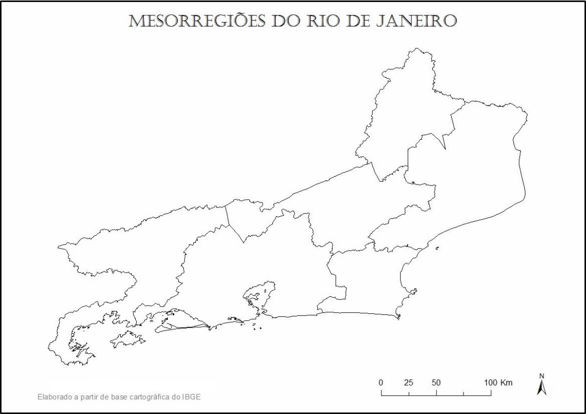 Mapa de Río de Janeiro virgen