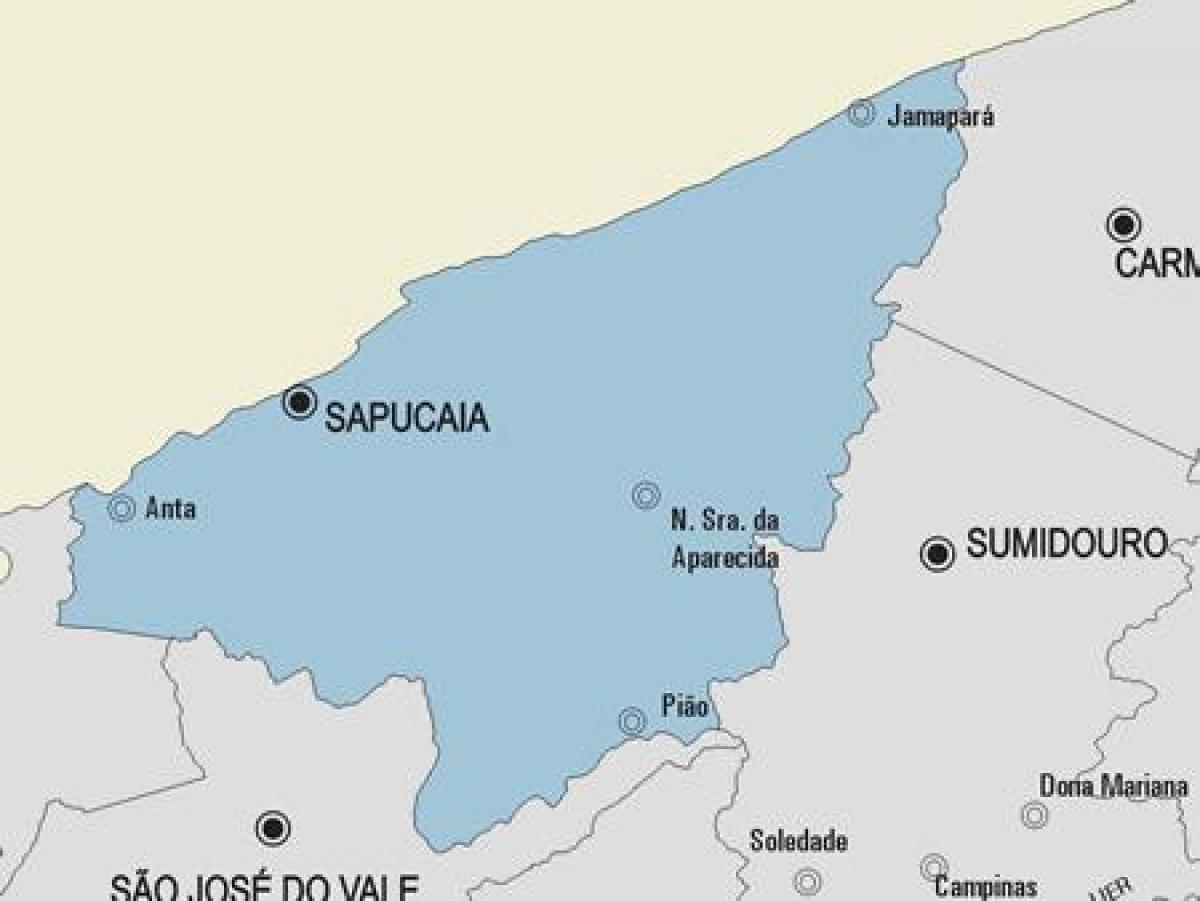 Mapa de Sapucaia municipio