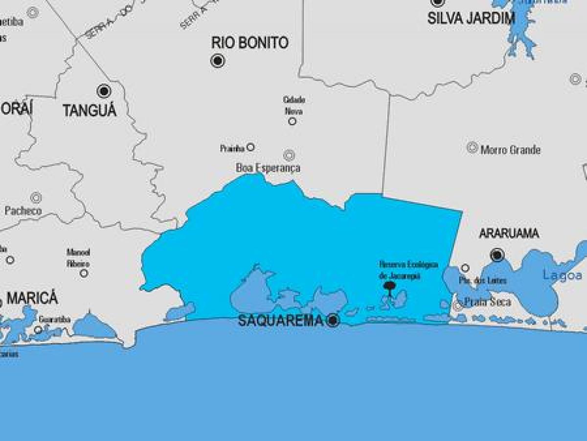 Mapa de Saquarema municipio