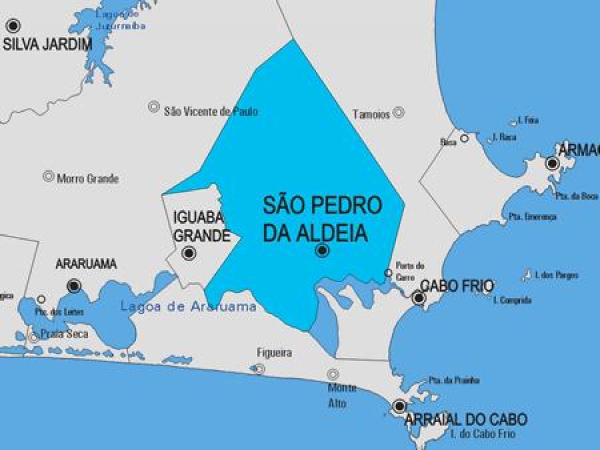 Mapa de São Pedro da Aldeia municipio