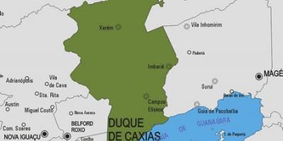 Mapa de Duque de Caxias municipio