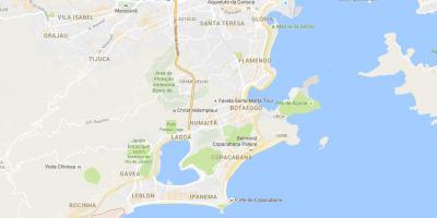 Mapa de la favela de Vidigal