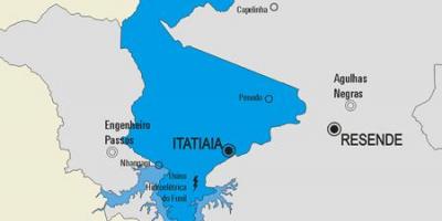 Mapa del municipio de Itatiaia