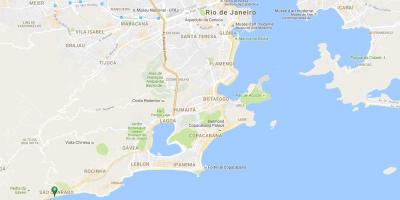 Mapa de la playa de São Conrado