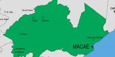 Mapa de Macaé municipio
