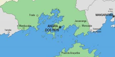 Mapa del municipio de Angra dos Reis