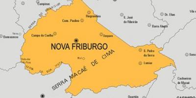 Mapa de Nova Friburgo municipio