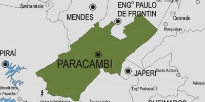 Mapa de Paracambi municipio