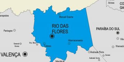 Mapa de Rio das Ostras municipio