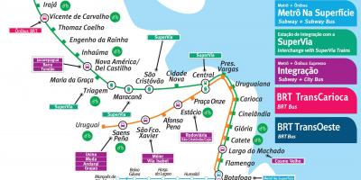 Mapa de Río de Janeiro de metro