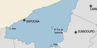 Mapa de Sapucaia municipio