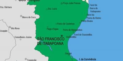 Mapa de São Fidélis municipio