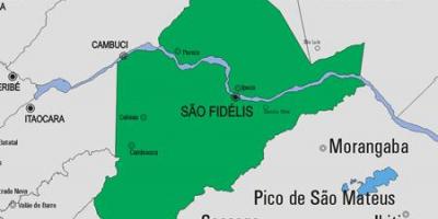 Mapa de São Francisco de Itabapoana municipio
