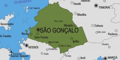 Mapa de São Gonçalo municipio