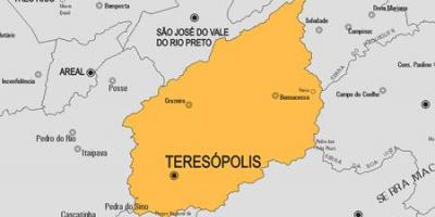 Mapa del municipio de Teresópolis