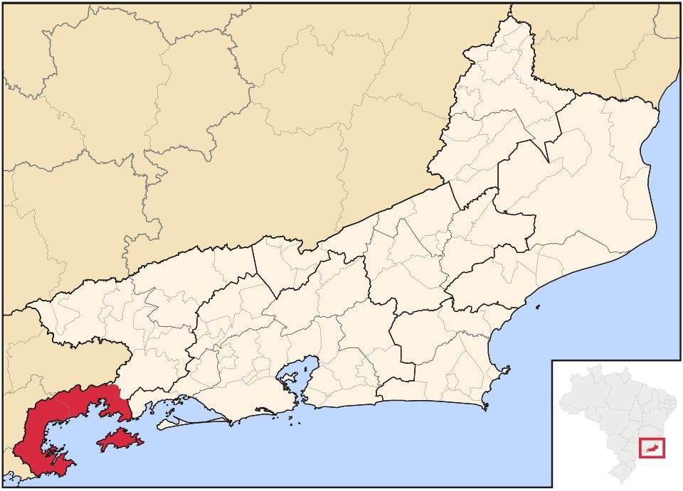 Mapa de Baía da Ilha Grande