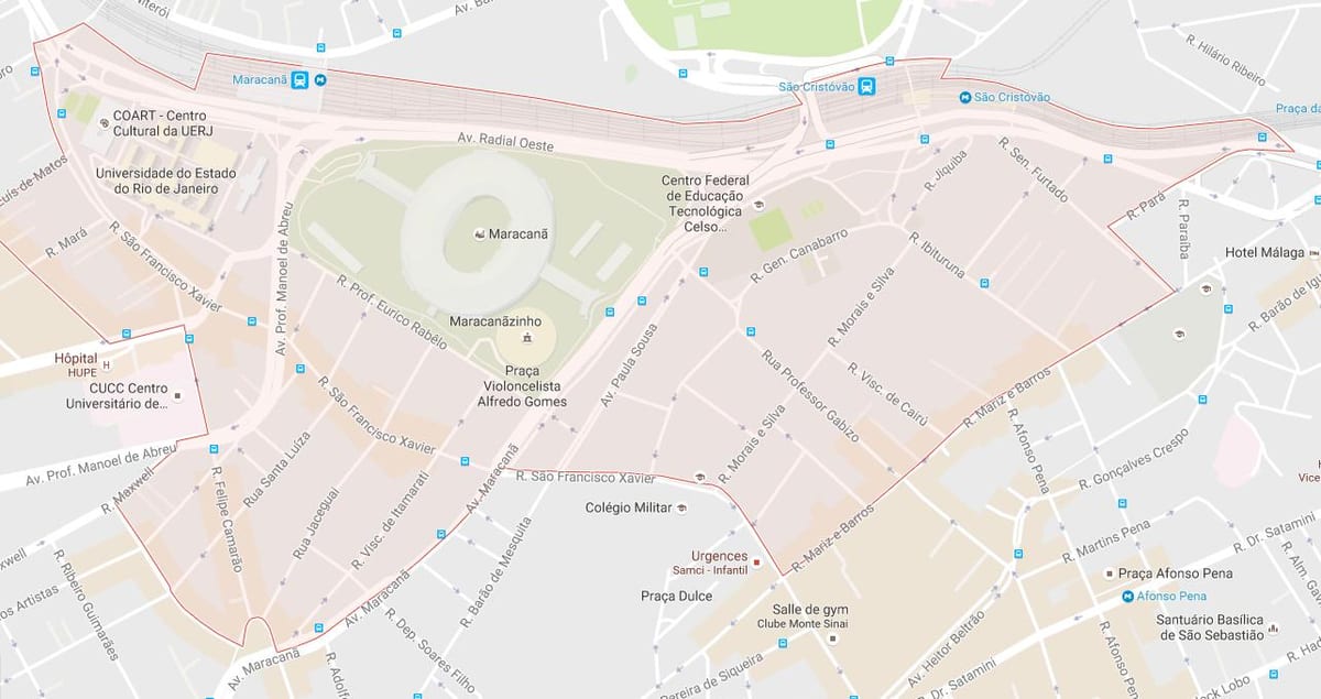Mapa de barrio Maracaná