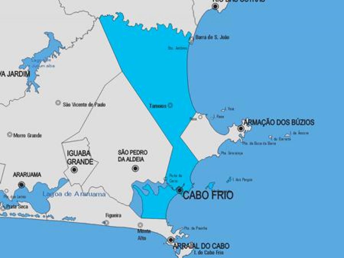Mapa de Cabo Frio municipio
