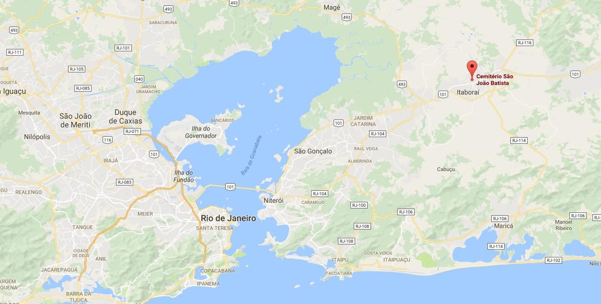 Mapa de cementerio São João Batista