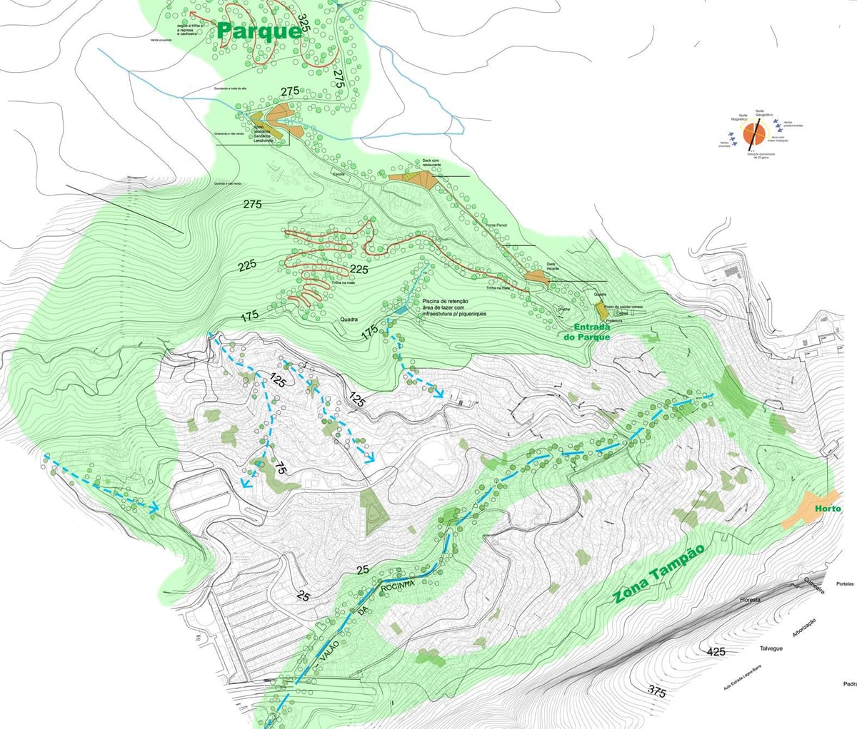 Mapa de la favela Rocinha