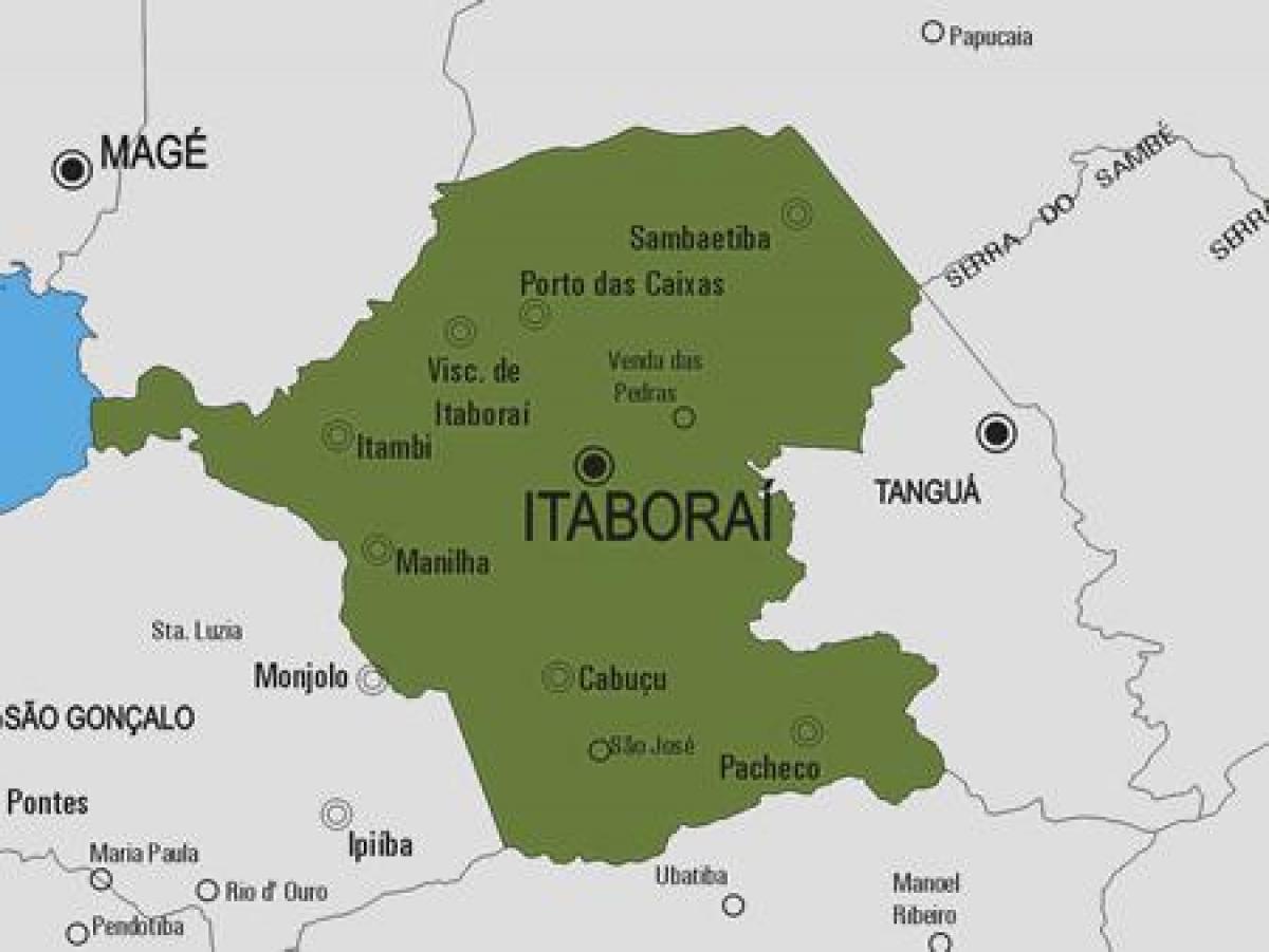 Mapa de Itaboraí municipio