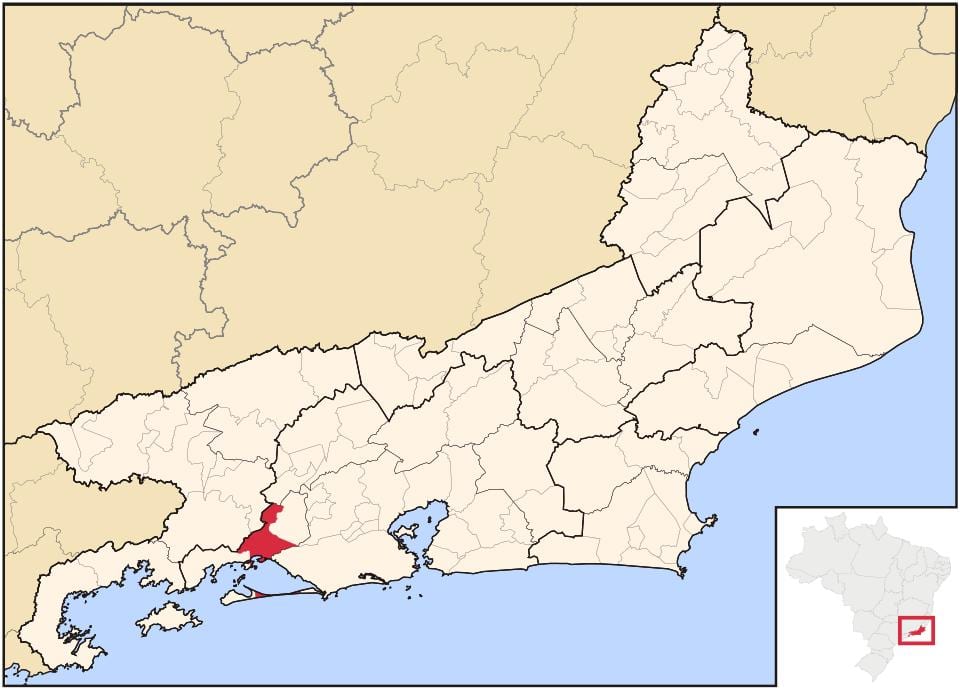 Mapa de Itaguaí