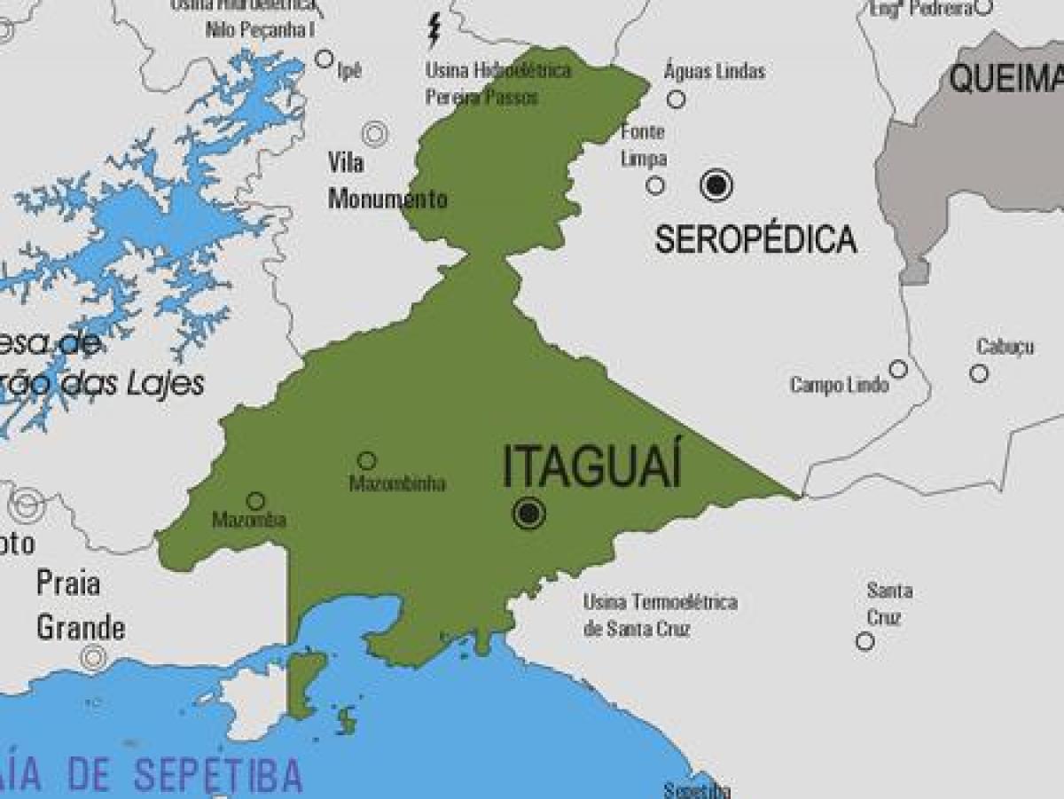 Mapa de Itaguaí municipio