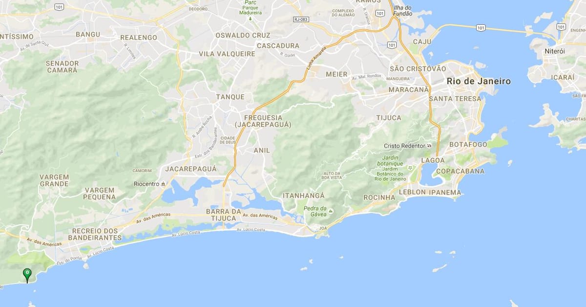 Mapa de la playa de Abricó