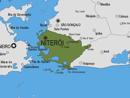 Mapa del municipio de Niterói