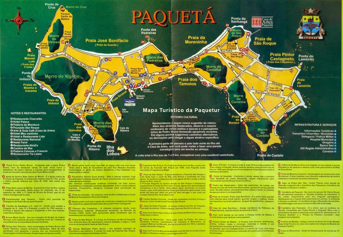Mapa de Paquetá