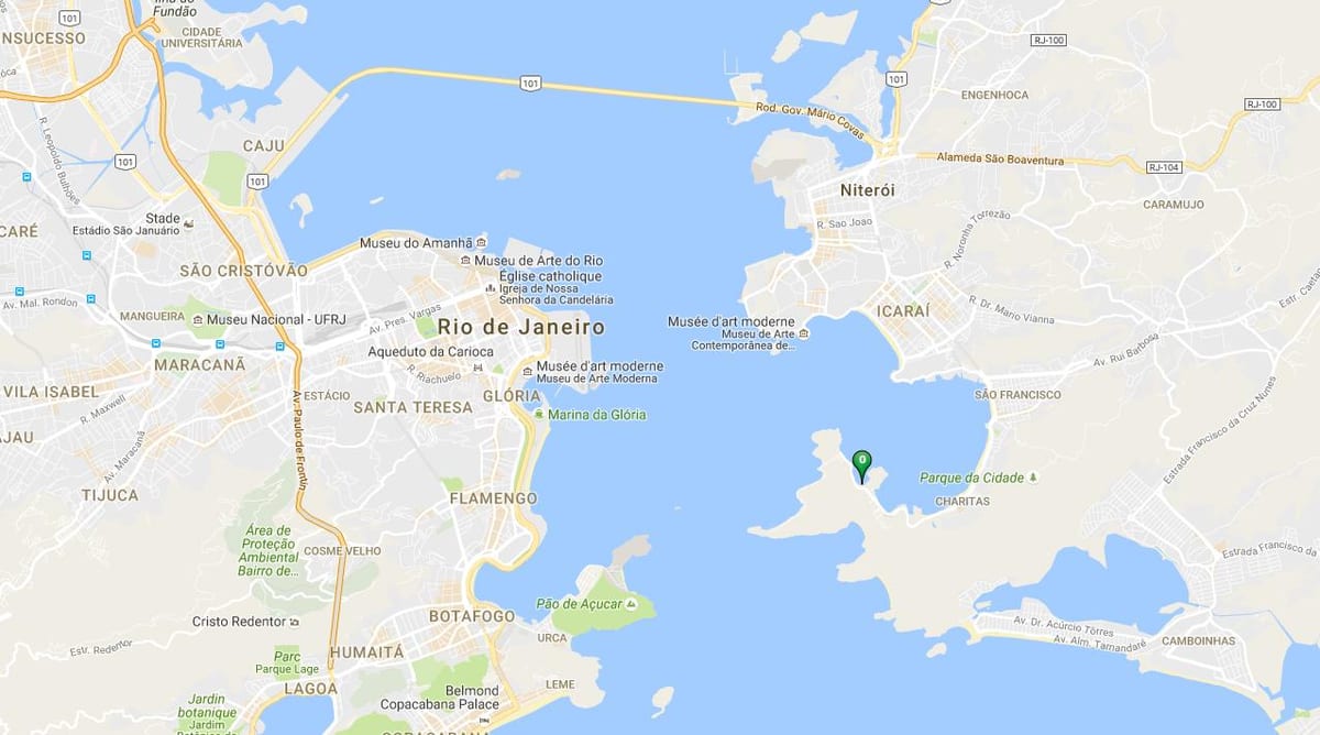 Mapa de la playa de Cáis