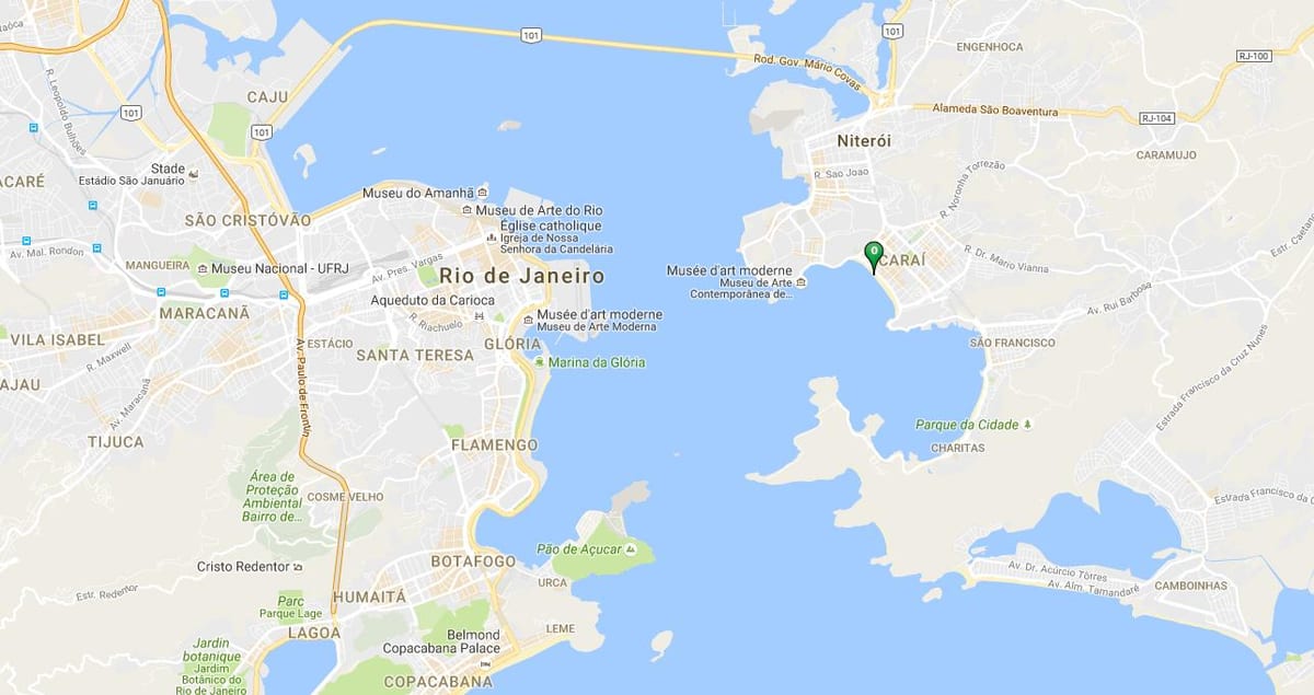 Mapa de la playa de Icarí