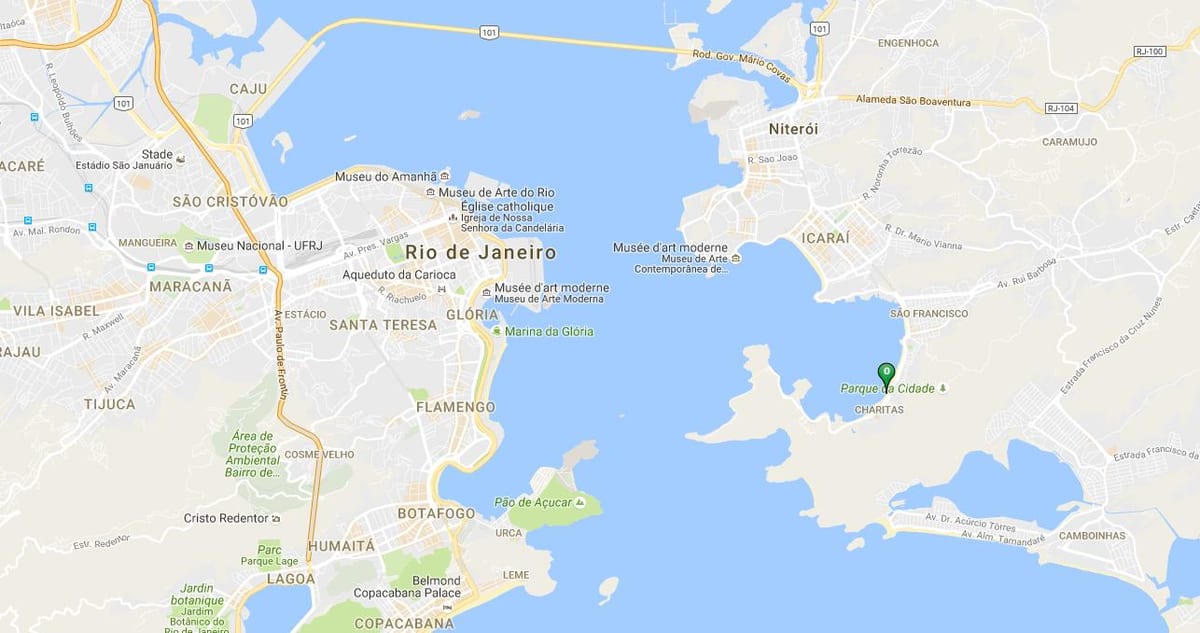 Mapa de la playa de Preventório