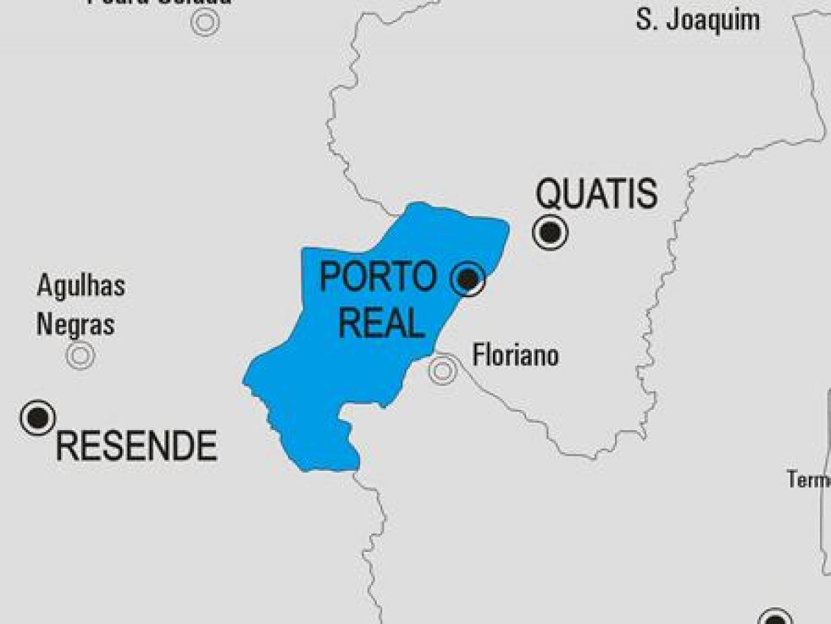 Mapa de Porto Real municipio