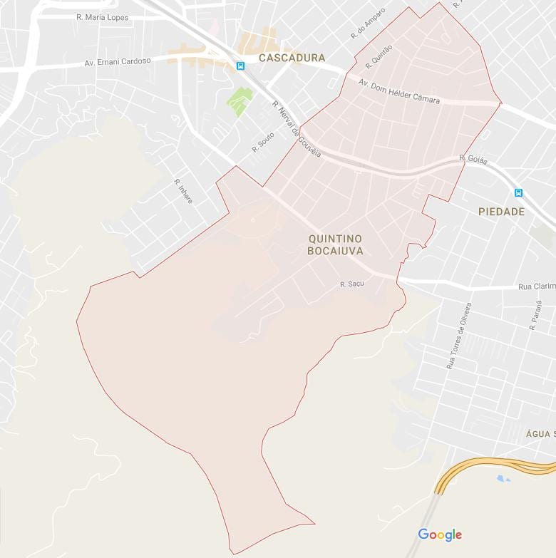 Mapa de Quintino Bocaiúva