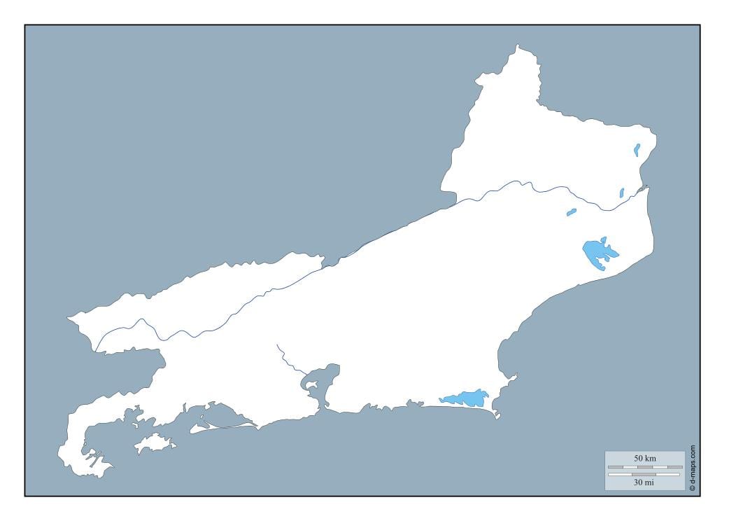 Mapa de Río de Janeiro, vector