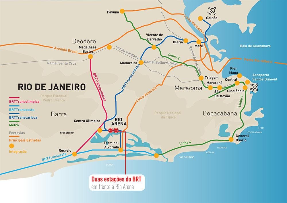 Mapa de Río Arena de ubicación