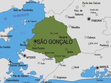 Mapa de São Gonçalo municipio