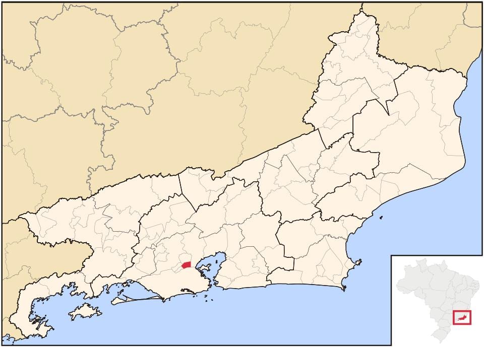 Mapa de São João de Meriti